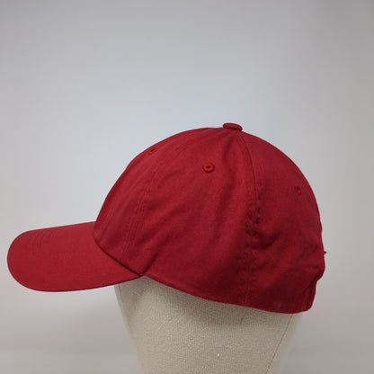 TS Slideback Hat Red One Size Adjustable Embroidered The Classics Yupoong Cotton