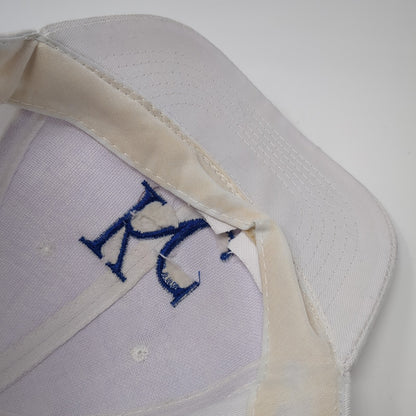 KC Edward Jones Strapback Baseball Cap White One Size Adjustable Embroidered