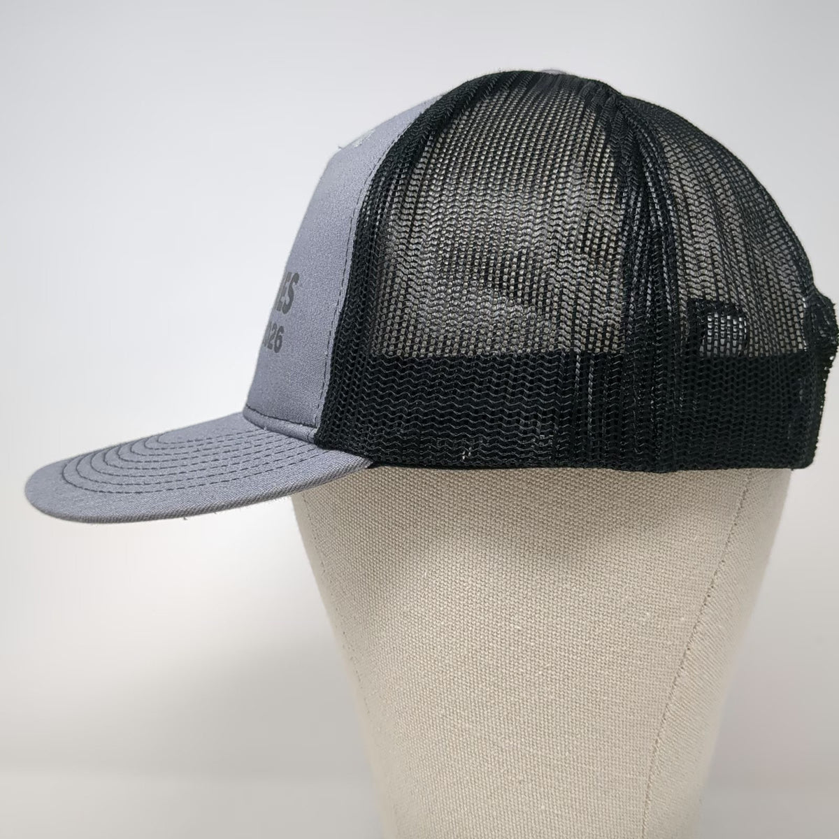 Port Authority Trucker Hat Gray One Size Camp Purple Pines Epilepsy Foundation