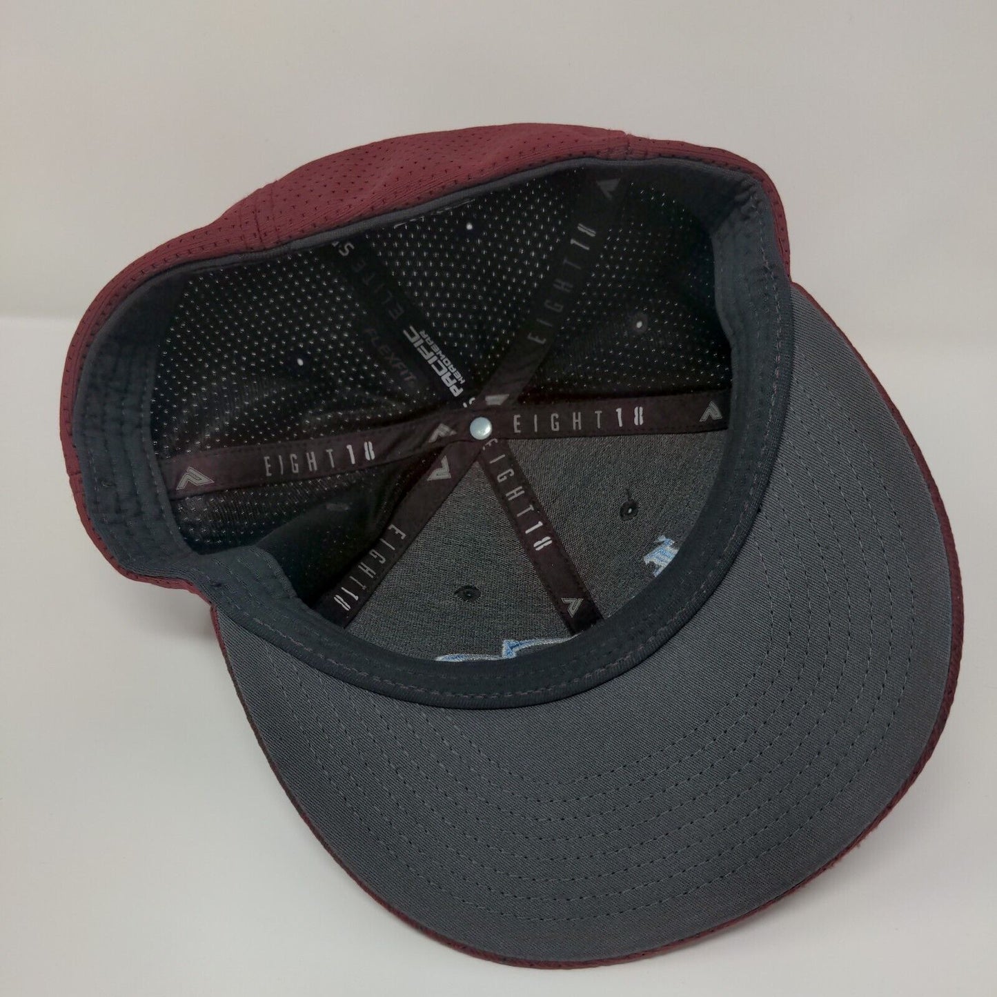 JayCo Softball Fitted Hat Red L/XL Embroidered 6 Panel Eight18 Pacific Headwear