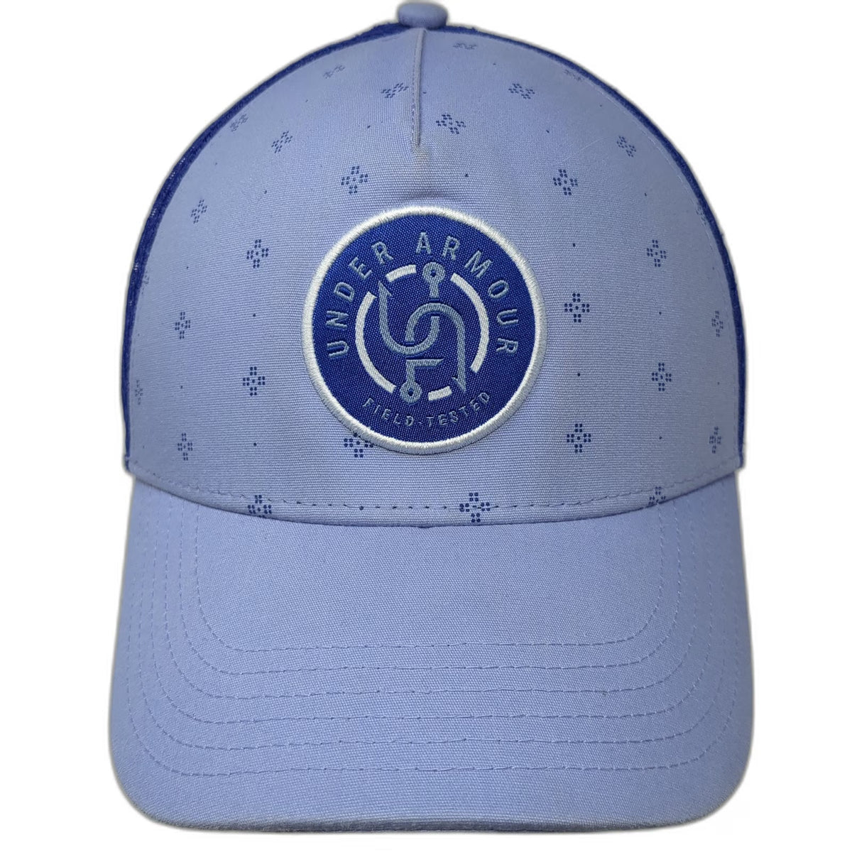 Under Armour Trucker Hat Blue One Size Field Tested Patch Mesh Back Snapback