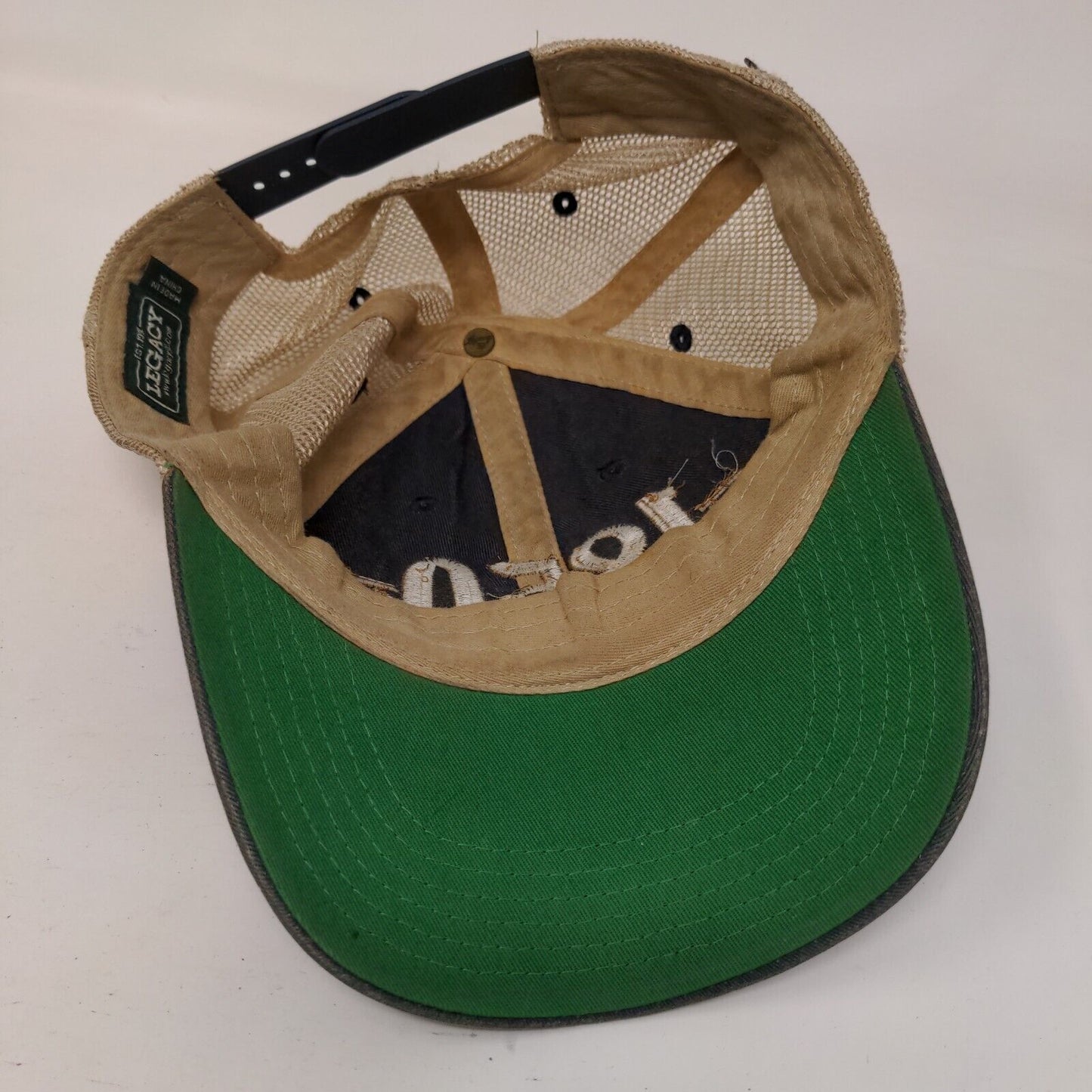 1850 Snapback Mesh Back Trucker Hat Blue One Size Colorblock Legacy