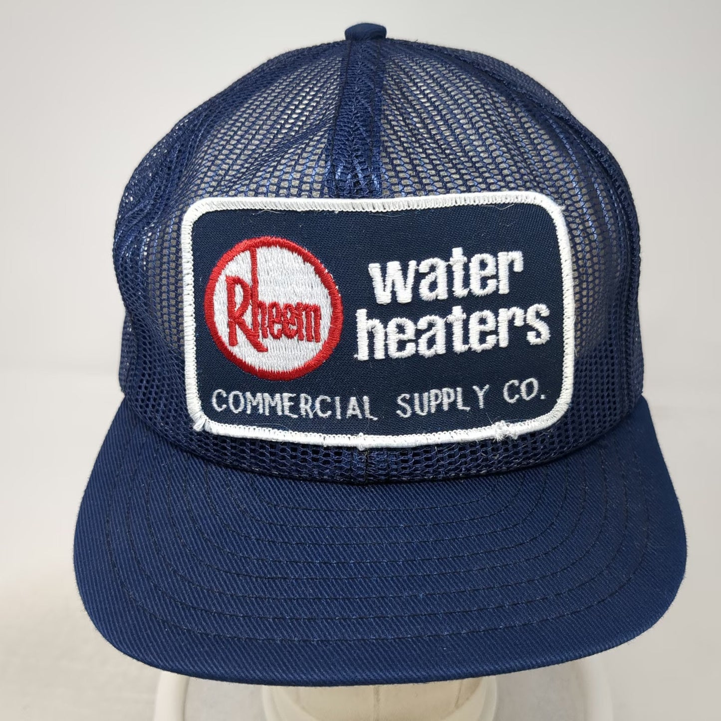 Young An Trucker Hat Blue One Size Rheem Water Heaters Commercial Supply Vintage