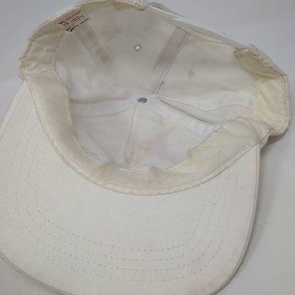 Yupoong 5 Panel White Hat One Size Tricky Tees Snapback Pink Purple Cotton