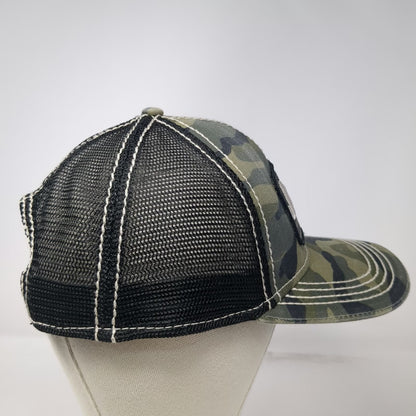 Jedco Jeep Trucker Hat Green Camo American Flag Patch One Size Mesh Snapback