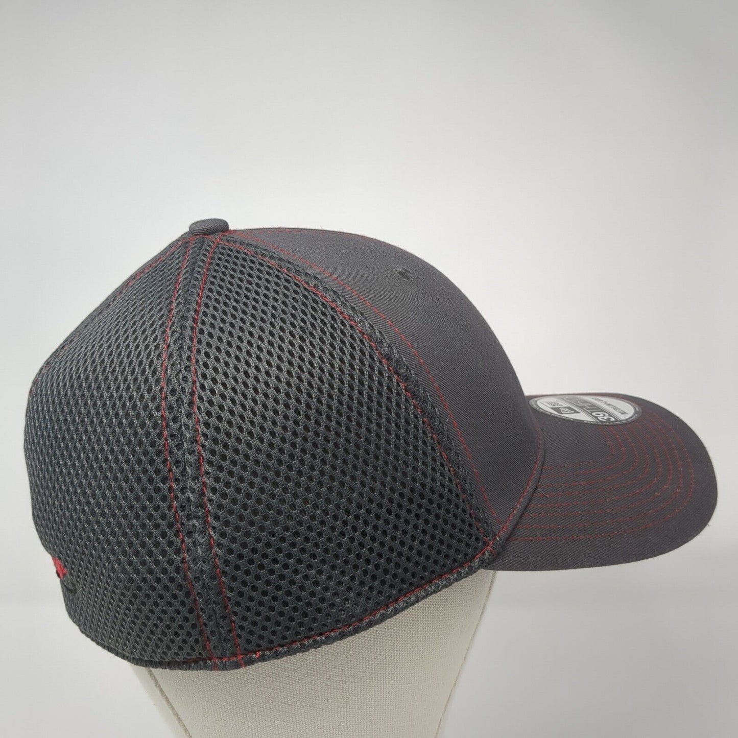 Garner Fitted Trucker Hat Gray M/L Lightweight Embroidered 39Thirty New Era