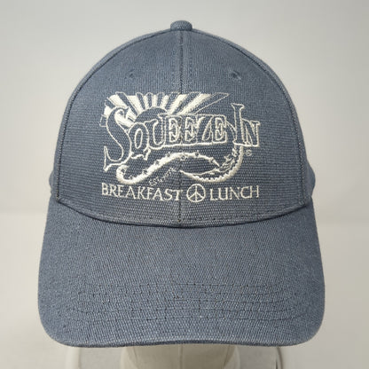 Squeeze In Breakfast & Lunch Snapback Hat Gray One Size Adjustable