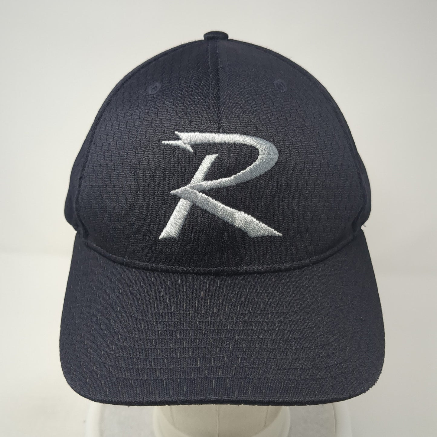 Richardson Strapback Baseball Cap Black One Size Adjustable Embroidered 6 Panel