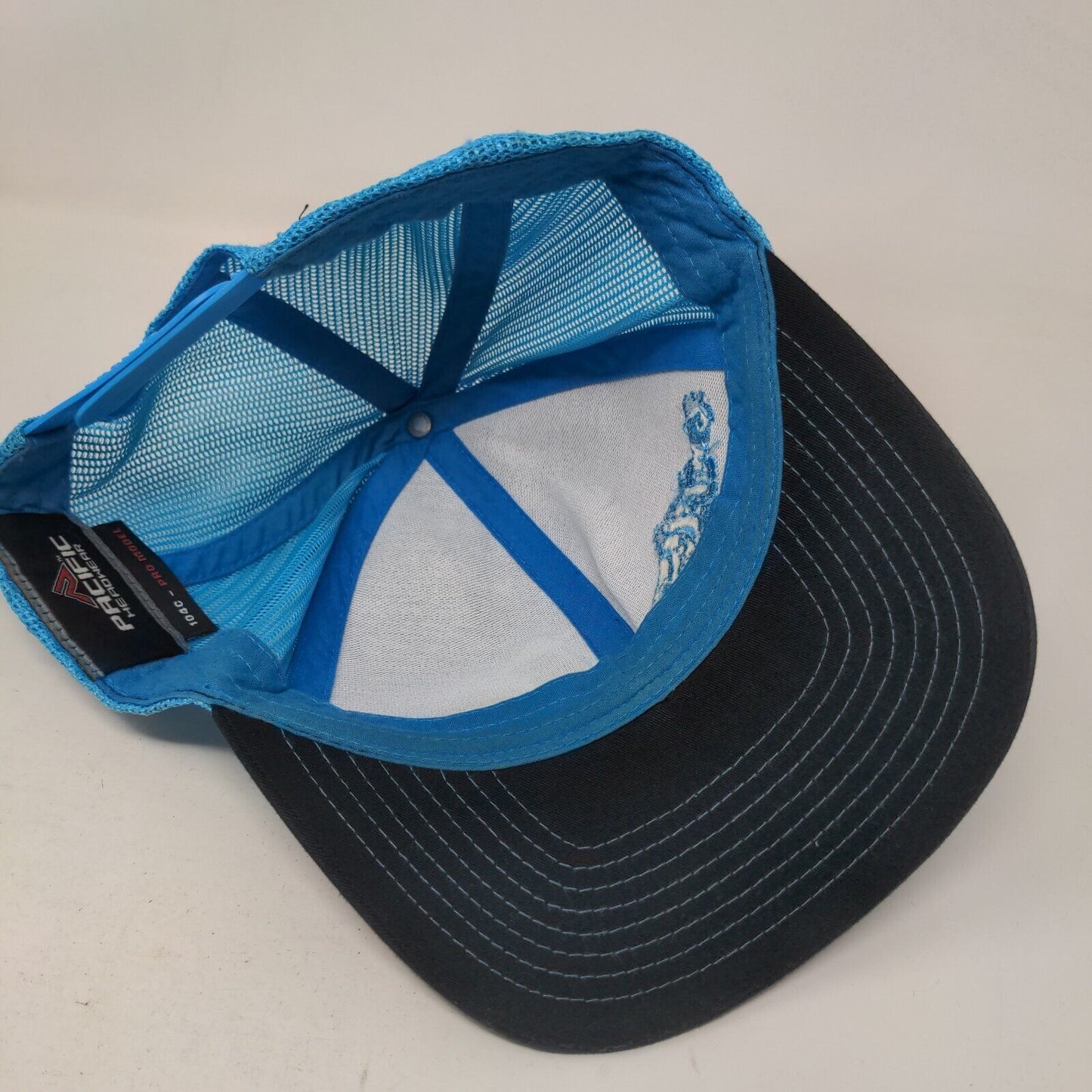 Pacific Snapback Mesh Back Trucker Hat Multi One Size Embroidered Fish