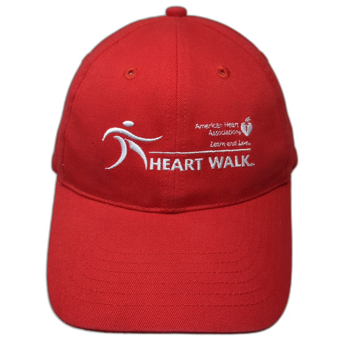 American Heart Association Heart Walk Hat Baseball Cap Red One Size Slideback