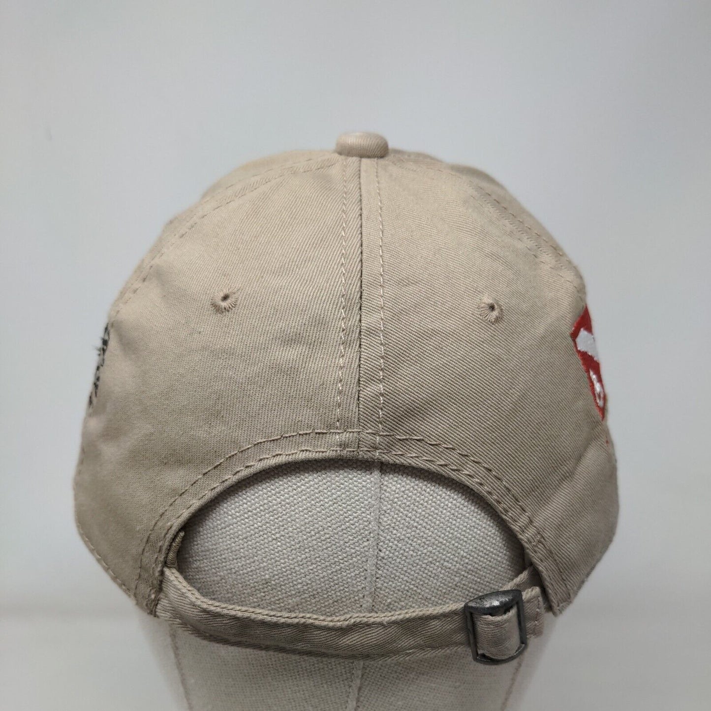 Pleamar Buceo Aventura Slideback Hat Tan One Size Embroidered Adjustable