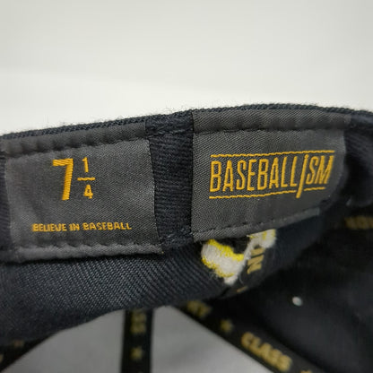 Baseballism Baseball Cap Black 7 1/4 Lemon Bad Hops Graphic Fitted Flat Brim Hat