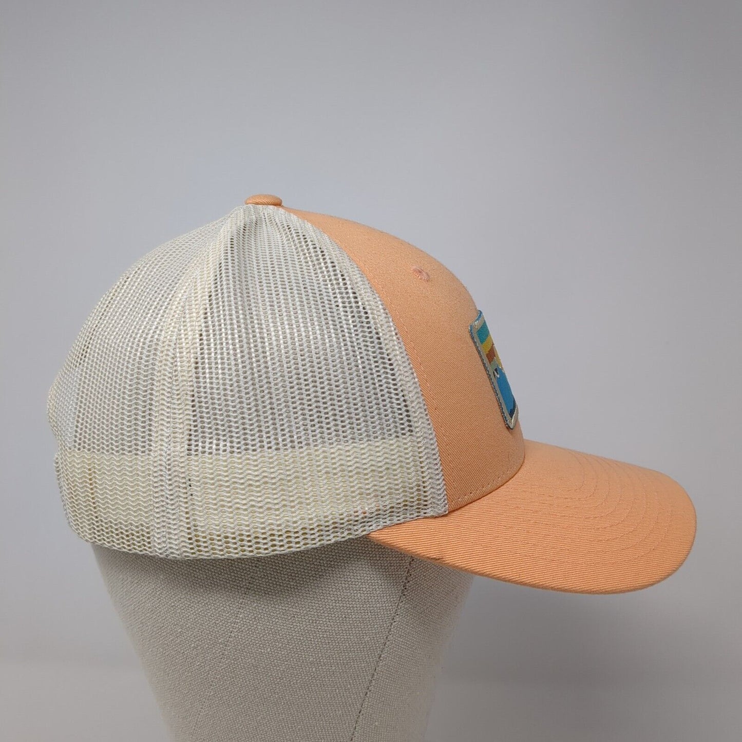 Idaho Snapback Trucker Hat Orange Small Adjustable Mesh Back Richardson