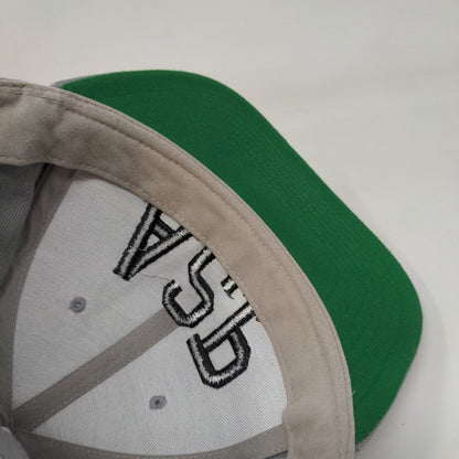 A2P Snapback Hat Gray One Size Adjustable Embroidered 6 Panel Yupoong