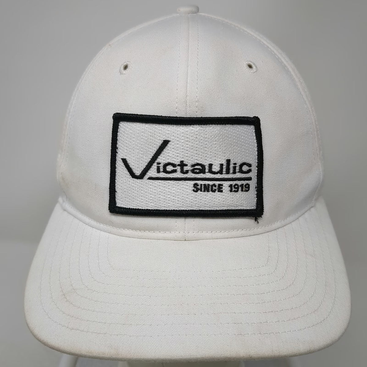 Richardson Snapback White Victaulic Since 1919 Patch Structured Cap Hat 6 Panel
