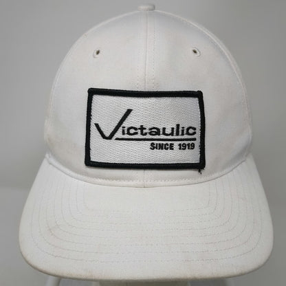 Richardson Snapback White Victaulic Since 1919 Patch Structured Cap Hat 6 Panel