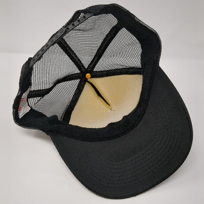 Barley Brown's Beer Snapback Rope Trucker Hat Black One Size Mesh Back