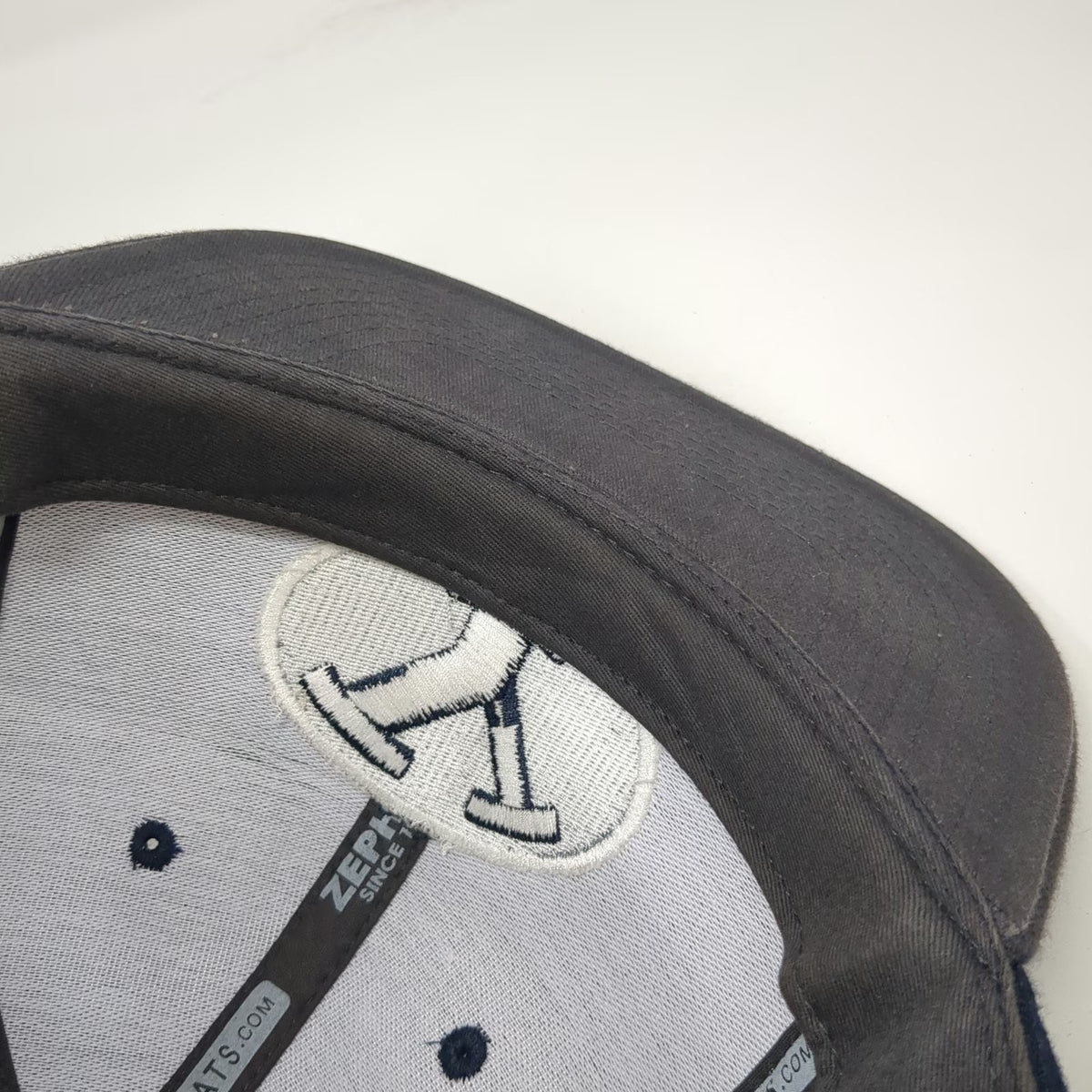 BYU Cougars NCAA Zephyr Snapback Hat Blue Gray One Size Polyester Script Back