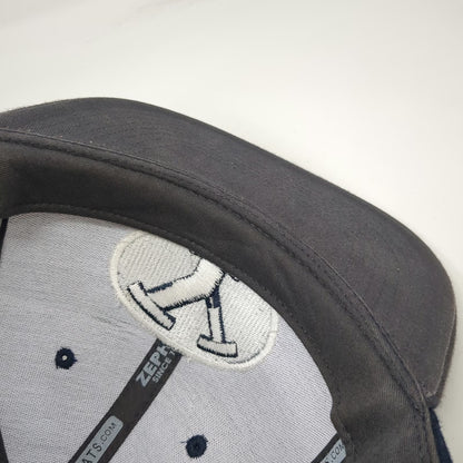 BYU Cougars NCAA Zephyr Snapback Hat Blue Gray One Size Polyester Script Back