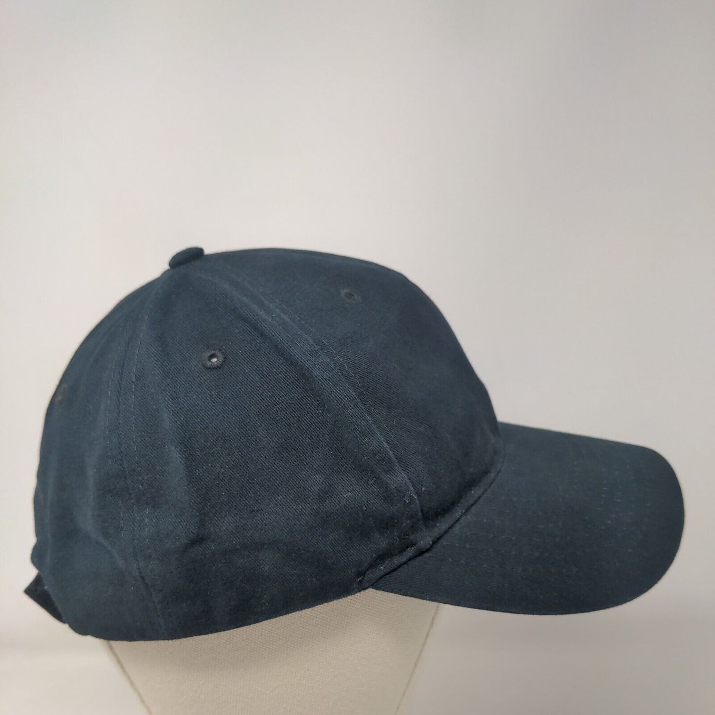 Rothco Strapback Hat Black OSFA Adjustable Solid Vent Holes Blank