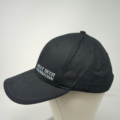 Mule Deer Foundation Baseball Cap Black One Size Strapback 1988 Deer Logo Hat