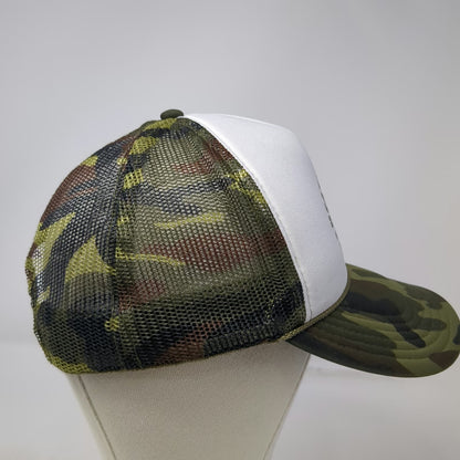 Otto Trucker Hat One Size Green Camo Snapback Mesh You Shoulda Been There hat