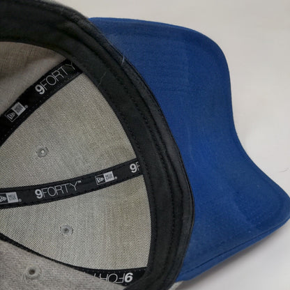 New Era Strapback Hat NFL Indianapolis Colts Embroidered Crown Royal Blue Gray