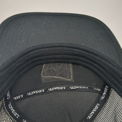 Meridian Cycles Snapback Trucker Hat Black One Size Mesh Back Legacy