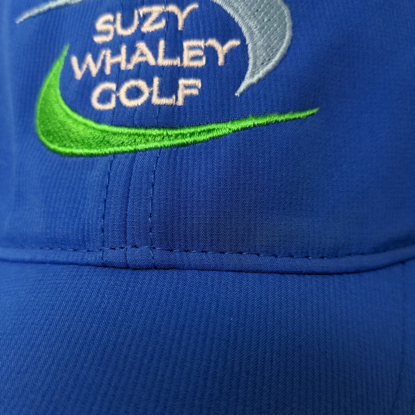 Nike Men's Strapback Hat Blue Size OSFM Embroidered Suzy Whaley Golf Logo