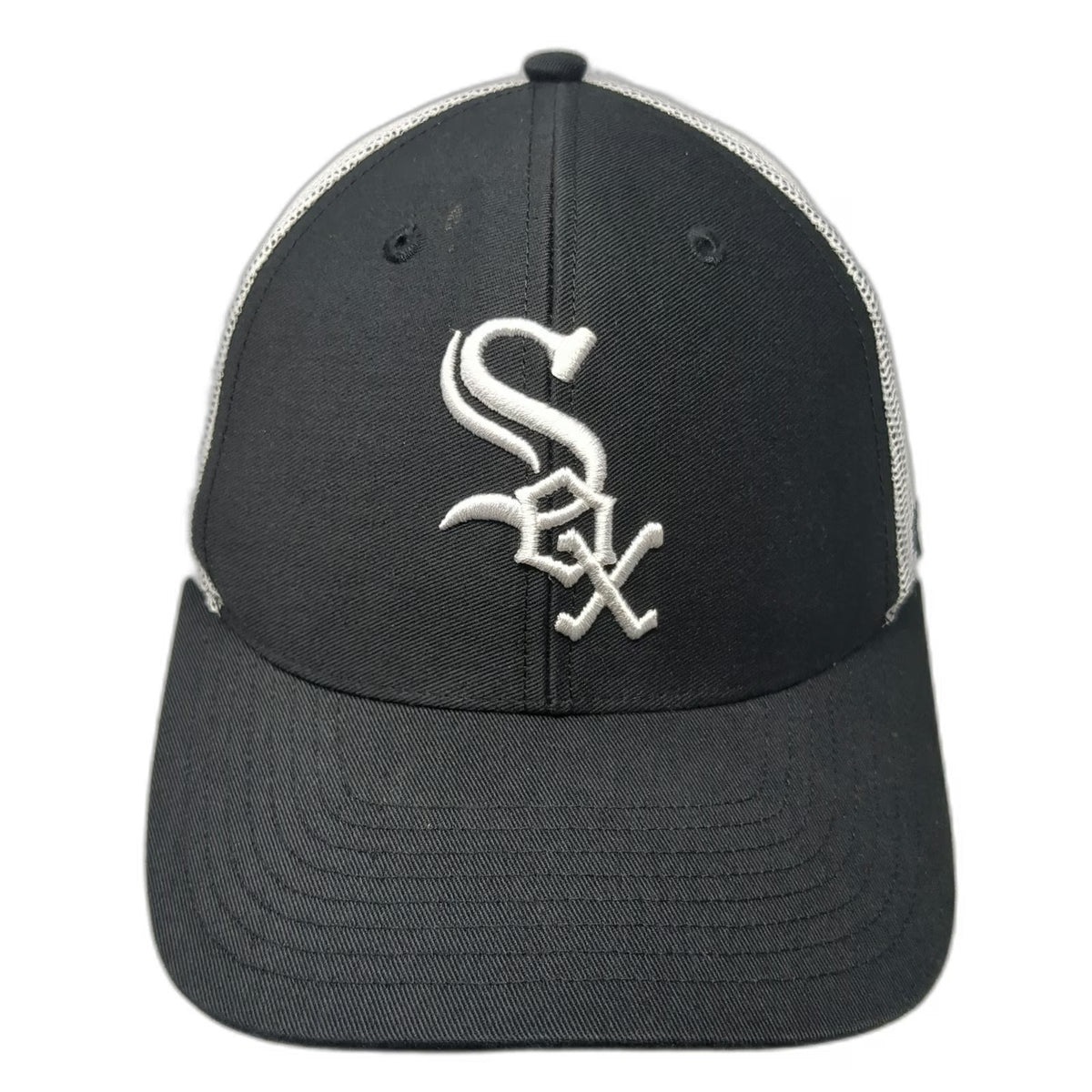 '47 Chicago White Sox MLB Trucker Hat Black One Size Mesh Snapback Embroidered