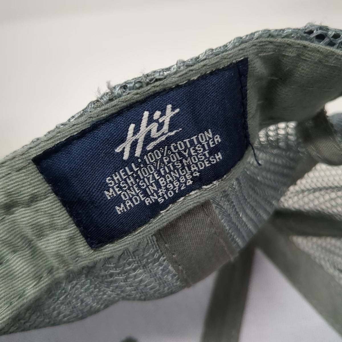 Hit Trucker Hat Gray One Size NexGen Embroidered Logo Mesh Back Snapback Cap