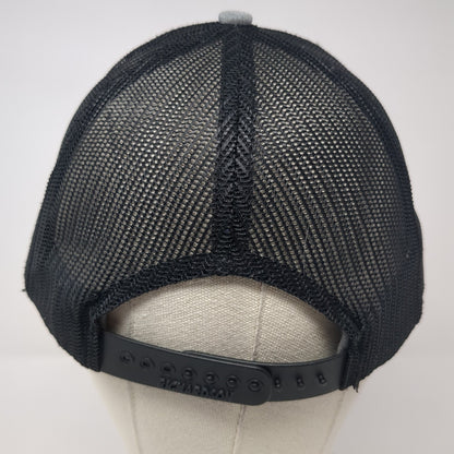JST Manufacturing Snapback Trucker Hat Gray One Size Mesh Back 6 Panel