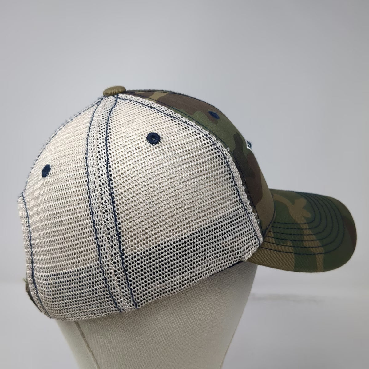 Dallas Cowboys NFL Green Camo Mesh Back Hat OSFM Strapback Star Logo Authentic