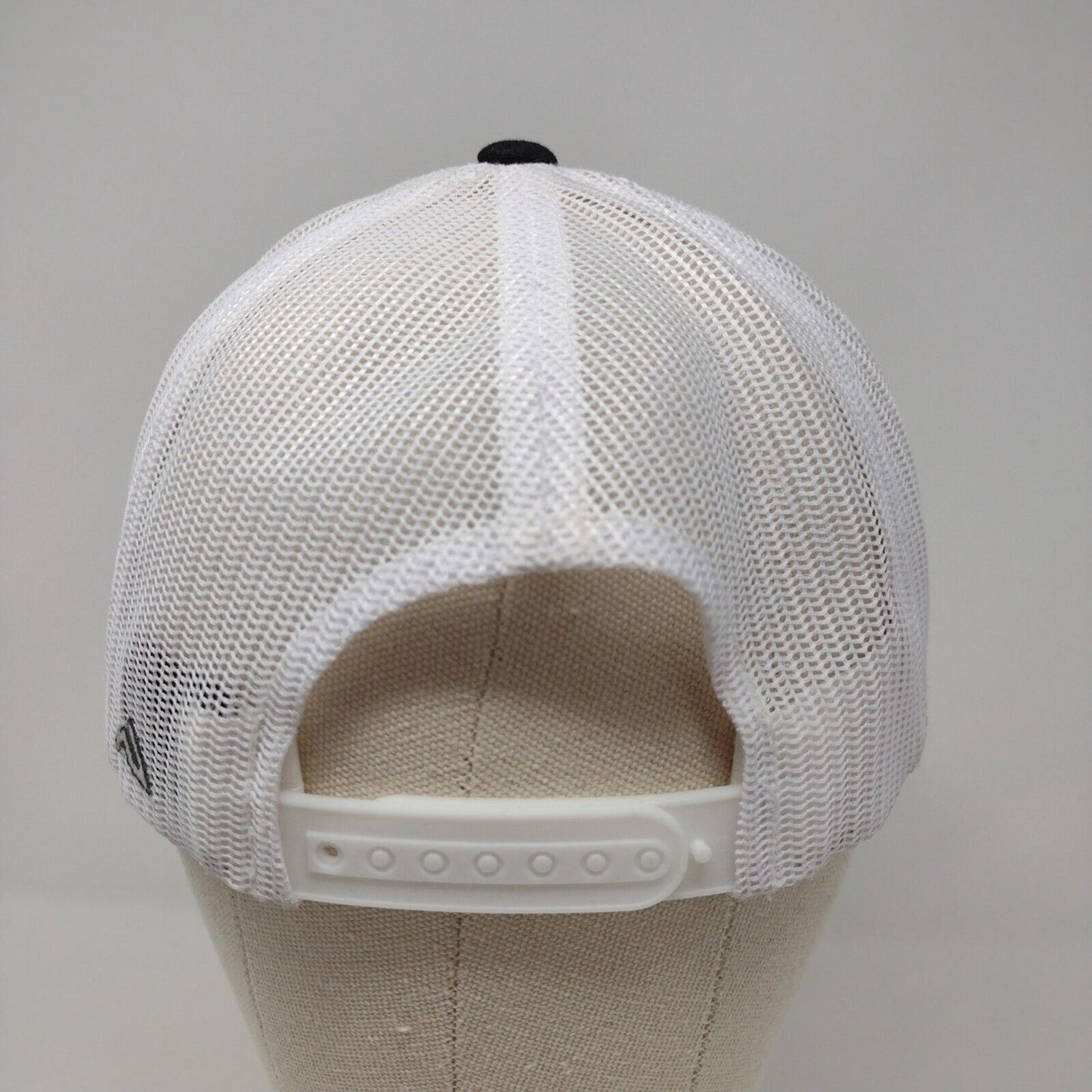 Pacific Headwear Snapback Mesh Back Trucker Hat Gray OSFA Embroidered