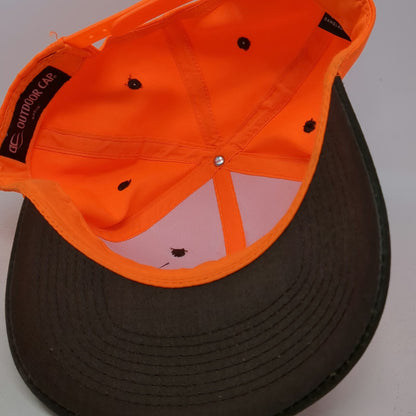 Outdoor Cap Snapback Hat Orange One Size Soma Farms Structured Contrast Brim
