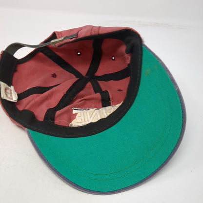 Maine Black Bears NCAA University Square Red One Size Cap Strapback Vintage