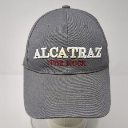 Alcatraz Strapback Hat Gray One Size Adjustable Embroidered 6 Panel Lanza