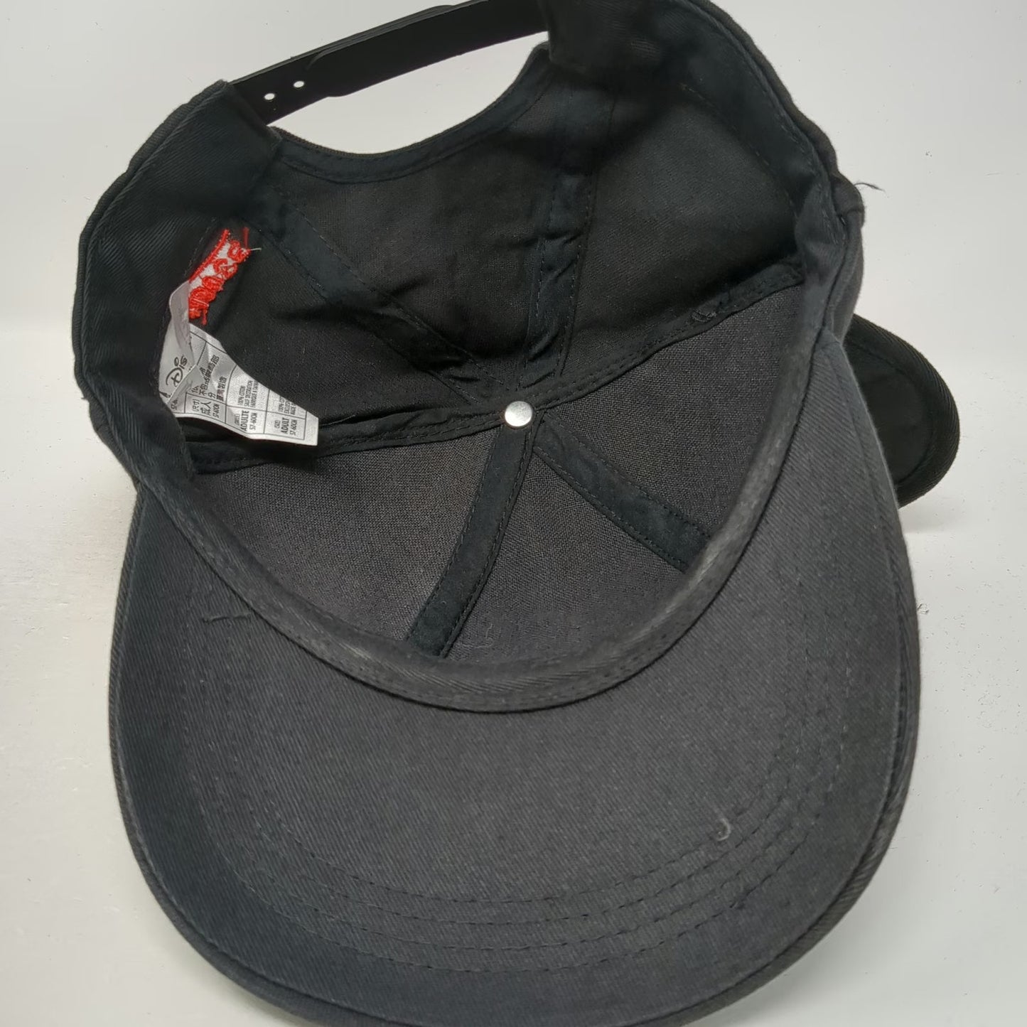 Disney Parks Snapback Black One Size Mickey Mouse Ears Hat Side Embroidery