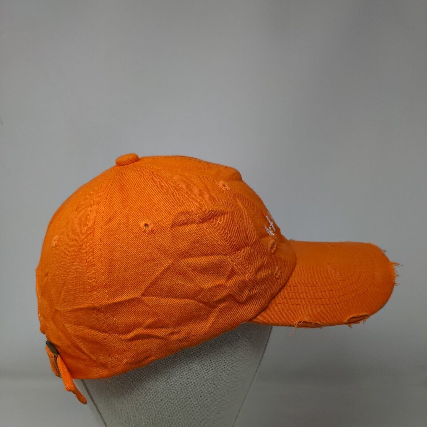 Art Is For Everybody Slideback Hat Orange Free Size 6 Panel Metal Ring