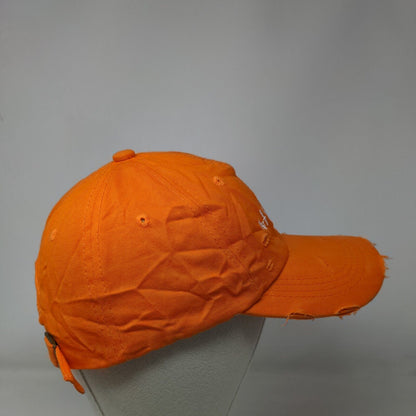 Art Is For Everybody Slideback Hat Orange Free Size 6 Panel Metal Ring