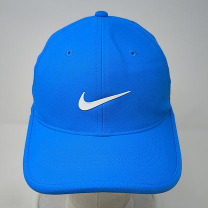 Nike Golf Strapback Hat Blue One Size Adjustable Swoosh Laser Cut Outdoor