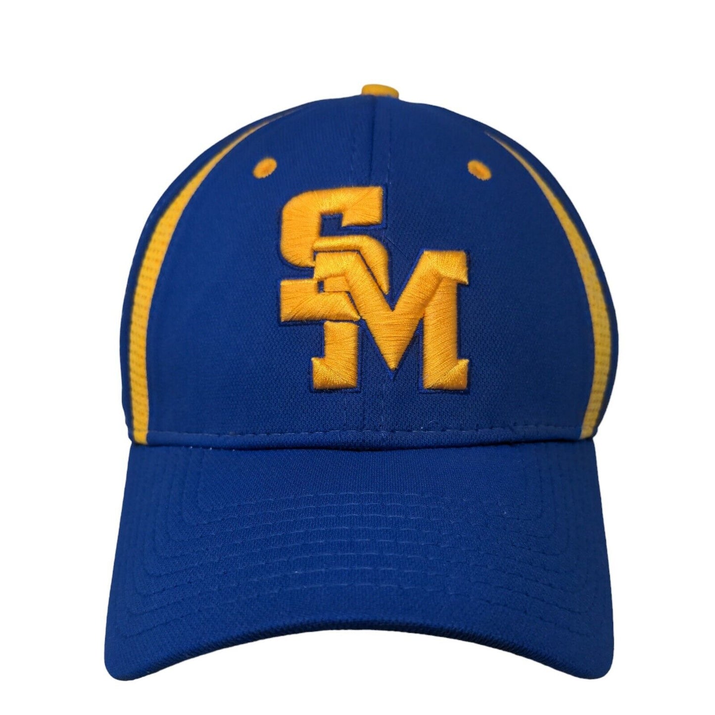 Under Armour Mens Strapback Hat Blue S-M Embroidered SM Stallions Logo Polyester