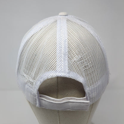 Outdoor Cap Strapback Trucker Hat White OS Adjustable Mesh Back 6 Panel Blank
