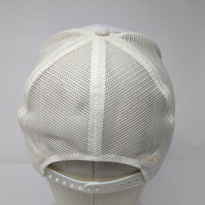 Sessler Metals Inc. Snapback Rope Trucker Hat White One Size Mesh Back