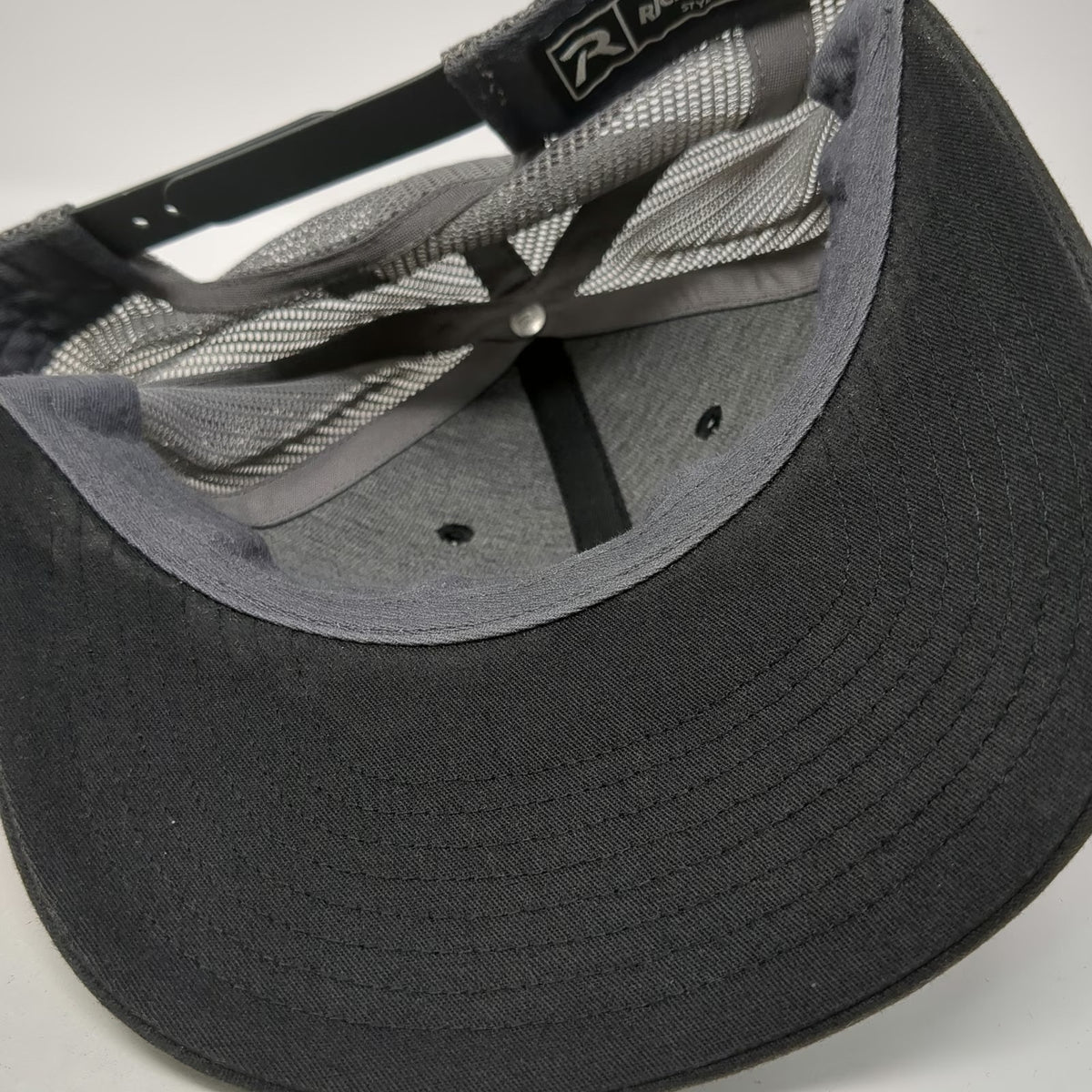 Richardson Trucker Hat Black One Size Mesh Snapback Hendrix Kerite Side Logo