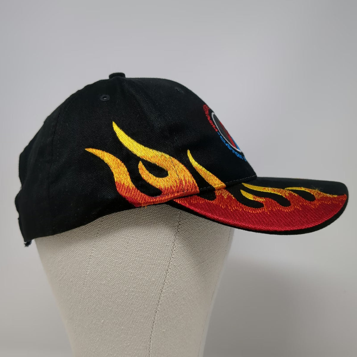 Blue Mtn. Design Works Baseball Cap Black One Size Flames Custom Bowstrings Hat