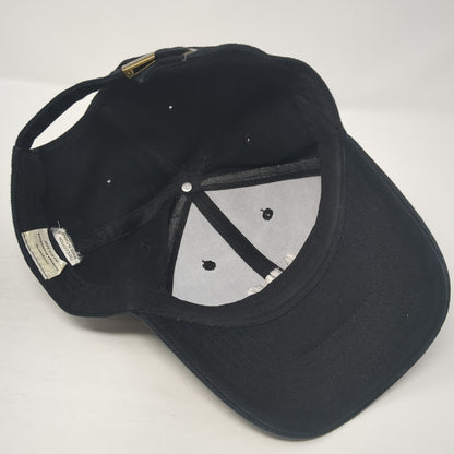ABB Slideback Hat Black One Size Adjustable Embroidered 6 Panel Outdoor