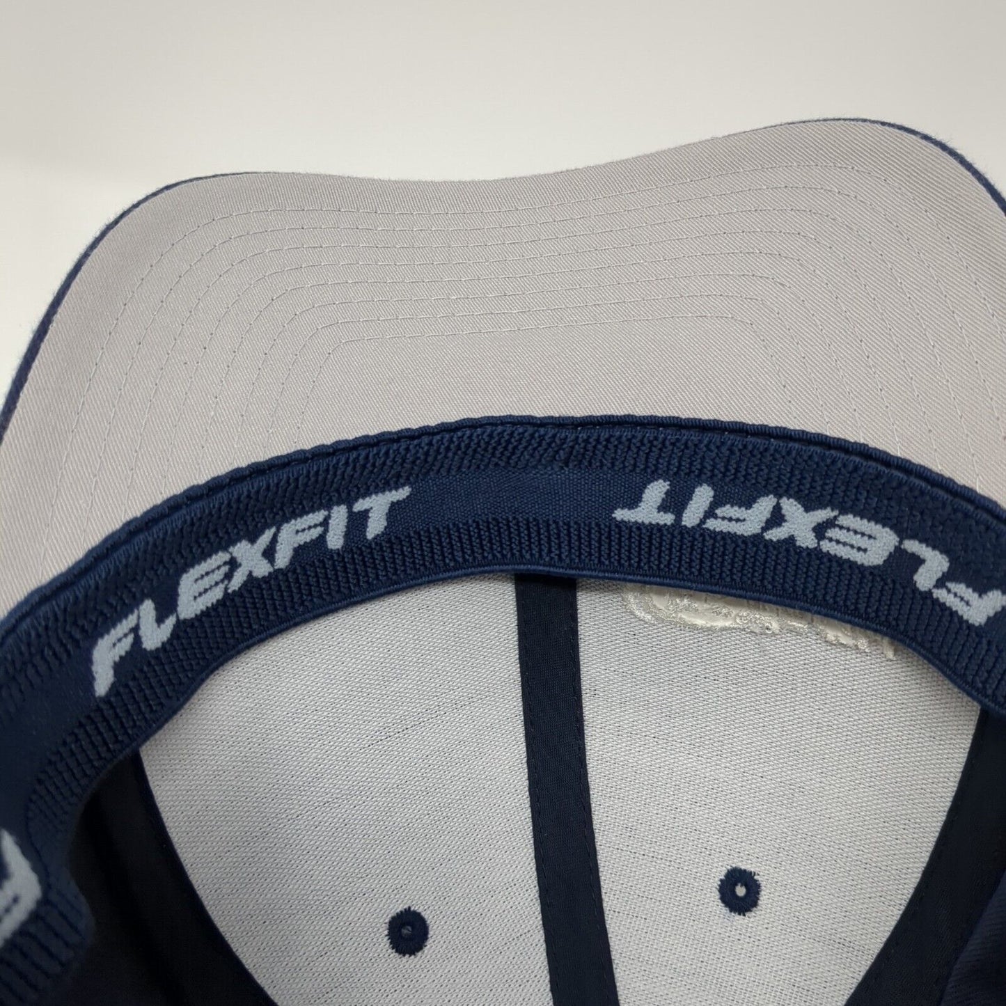 ESTECH Fitted Hat Blue L/XL Flexfit Lightweight Embroidered Port Authority