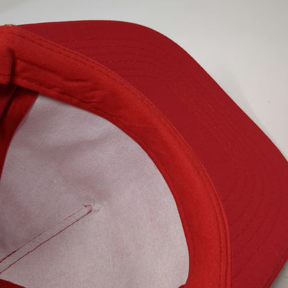 Martec International 5 Panel Red Hat One Size Rope Snapback Graphic Logo Cap