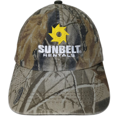 Port Authority Baseball Cap Brown One Size Camo Sunbelt Rentals Hat Strapback